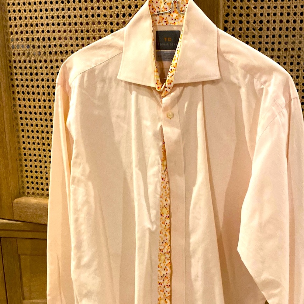 Thomas Dean medium shirt. Light orange color. Great condition.